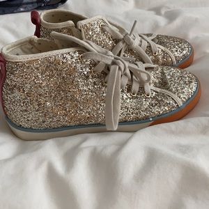 Glitter hi/top sneakers!!
